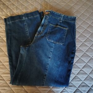 Halara Women's Wide Leg Dark Blue Denim Jeans